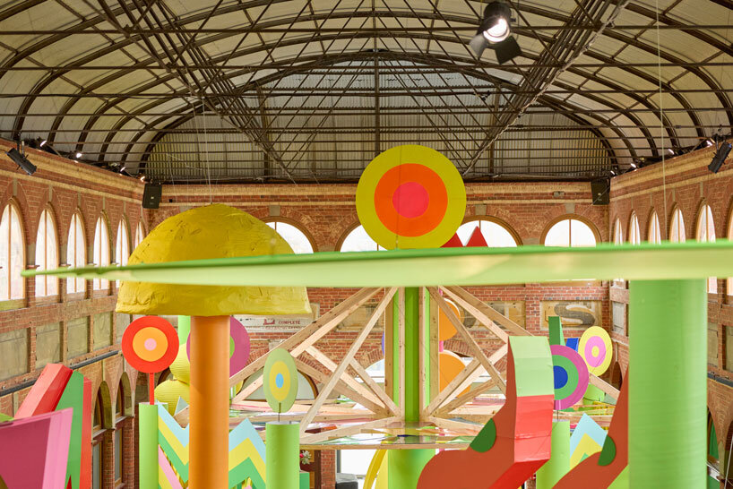 morag myerscough brings bold-colored spatial installation ‘chasing sunbeams’ to australia