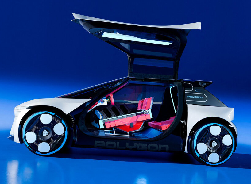 Polígono de concept car compacto