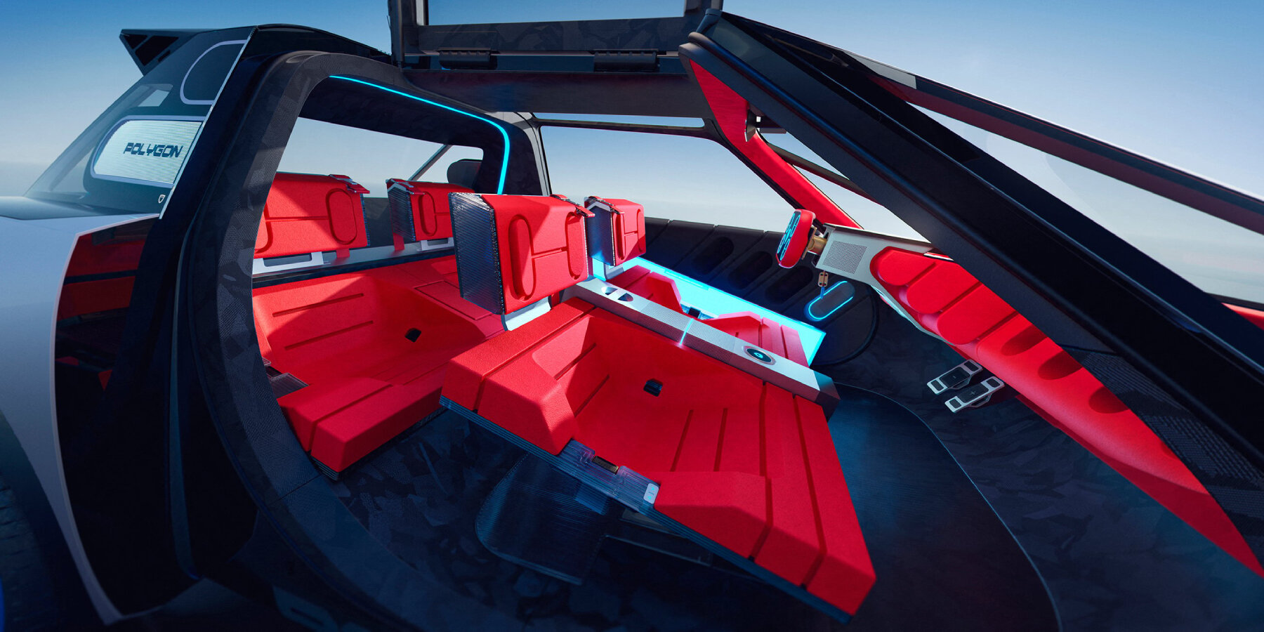 compact-polygon-concept-car-peugeot-animated-micro-LED-screens-designboom-ban