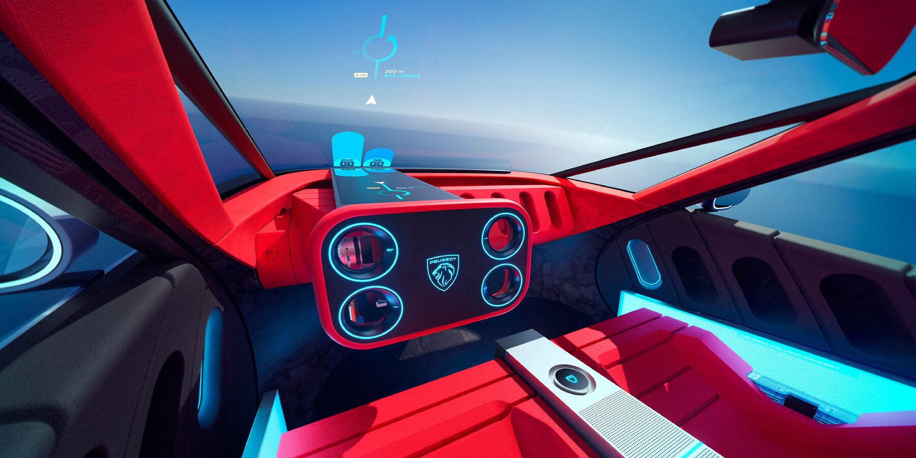 compact-polygon-concept-car-peugeot-animated-micro-LED-screens-designboom-ban2