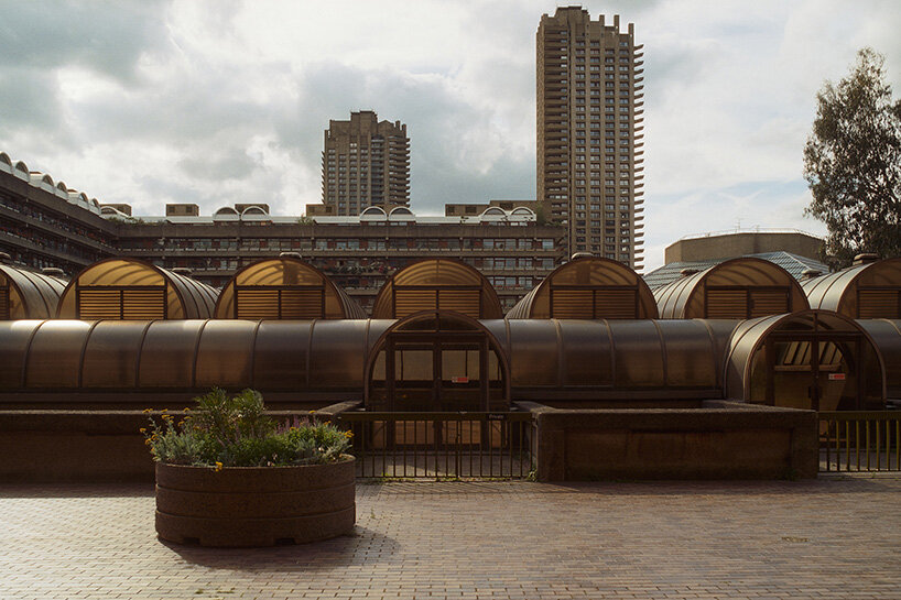 concrete towers, water gardens and elevated paths: the barbican through david altrath's lens