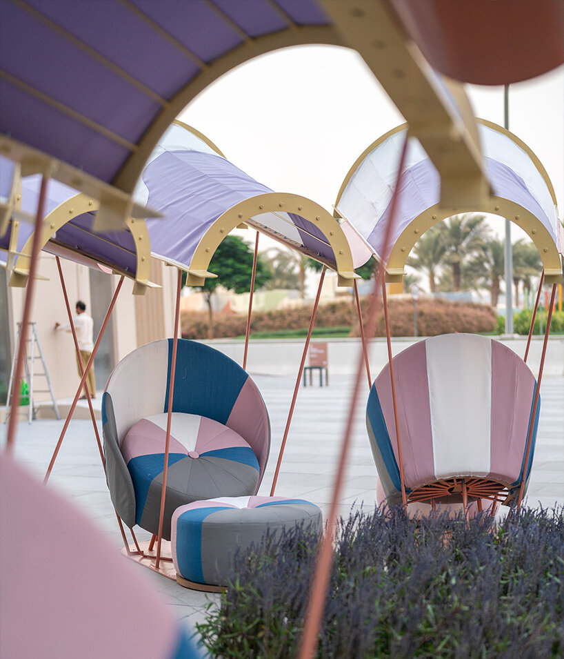 over 30 large-scale installations form creative landscapes during dubai design week 2025