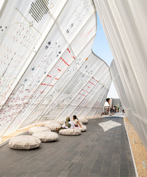 over 30 large-scale installations form creative landscapes during dubai design week 2025