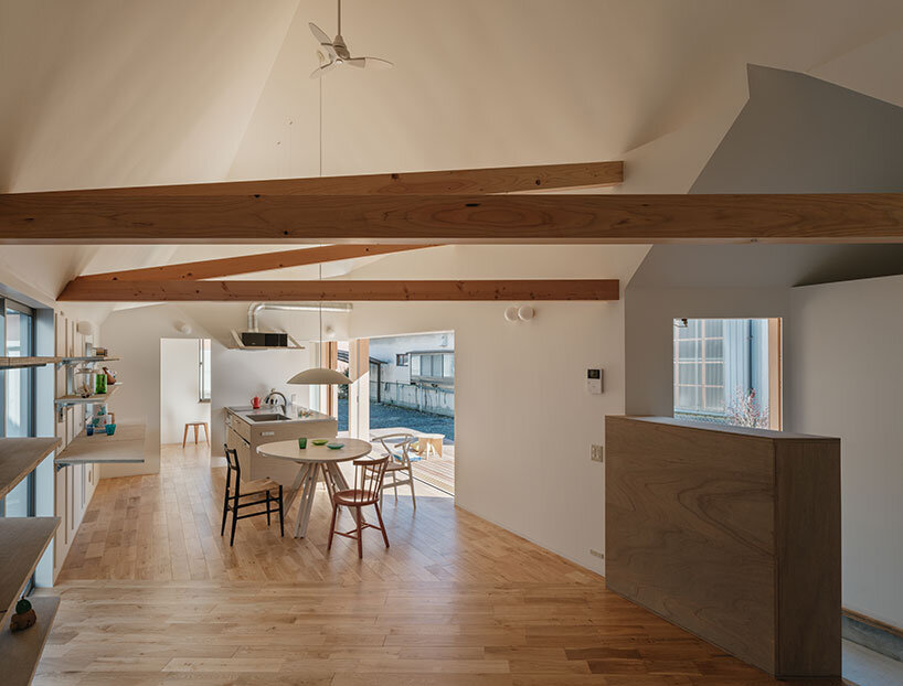 ever-changing light shapes 'kaleidoscope' family home in japan by fumi aso architect