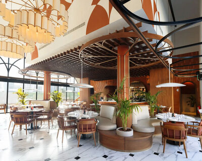 from offices to hotels, f&f design builds narrative-driven interiors in bahrain