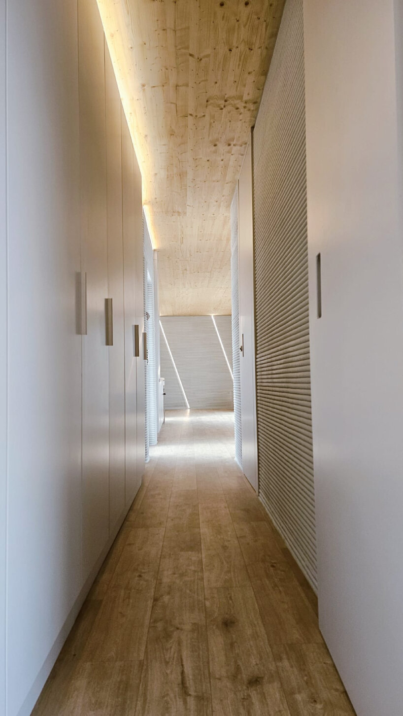 Vista del corredor dentro de la estructura.