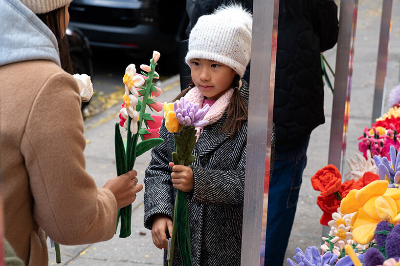 Cj hendry mimics NYC flower stands with her first permanent shop in soho