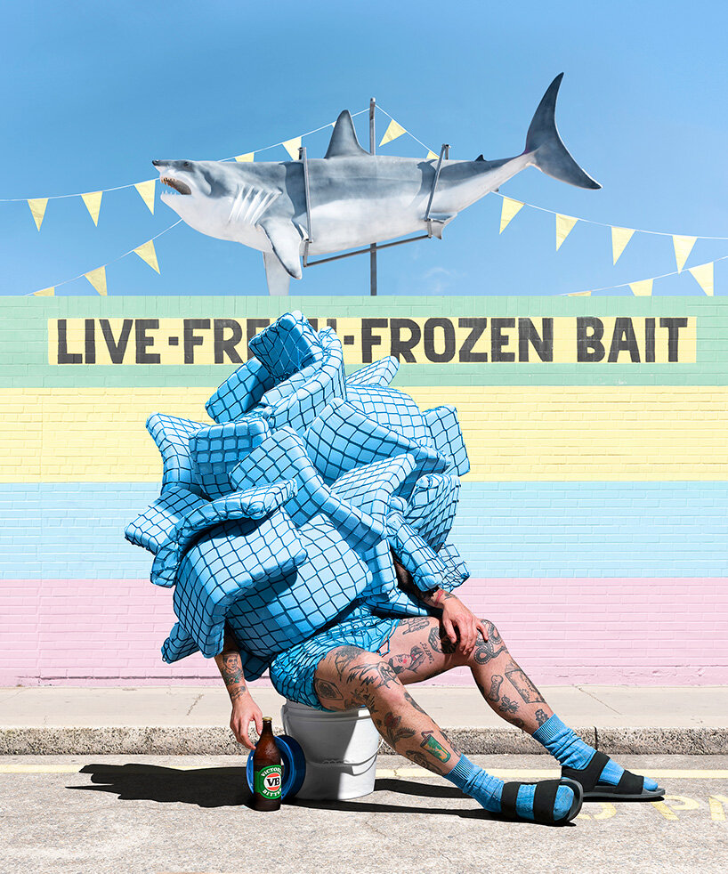 gerwyn davies' sculptural costumes reshape the body in dazzling self-portraits