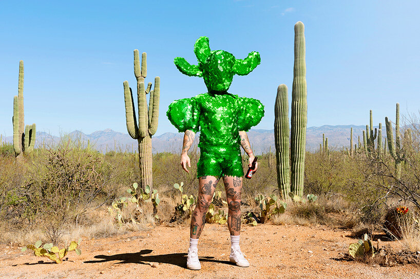 gerwyn davies' sculptural costumes reshape the body in dazzling self-portraits