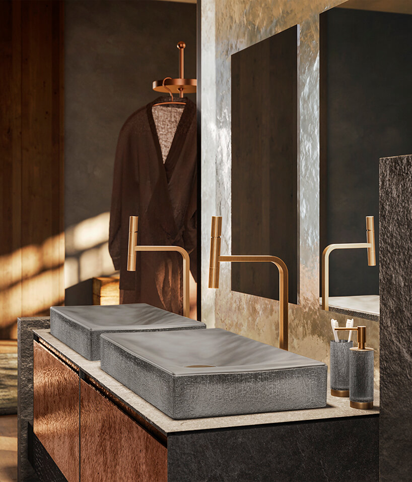 Gessi y kengo kuma combinan el diseño contemporáneo con el ritual japonés para crear la colección incastri