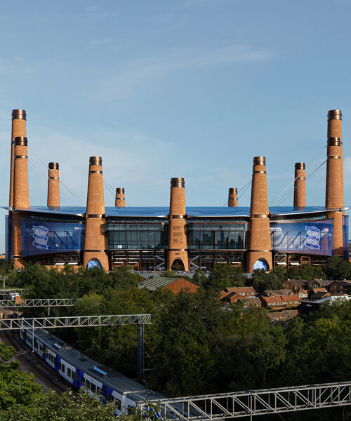 heatherwick studio plans birmingham stadium around twelve chimney-like towers