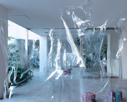invisible tokyo bar distorts reality using heated, transparent acrylic glass panels