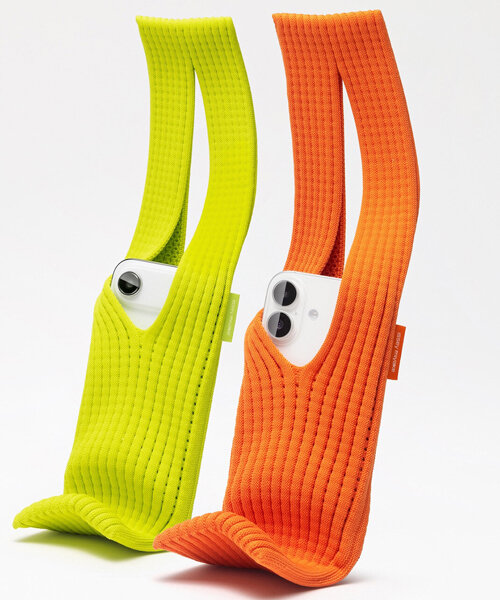 issey miyake and apple craft 3D-knitted pocket as wearable way to carry your iPhone