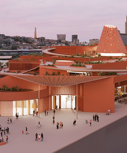kéré architecture to build rio's public library around cylindrical 'tree of knowledge'
