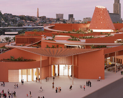 kéré architecture to build rio's public library around cylindrical 'tree of knowledge'