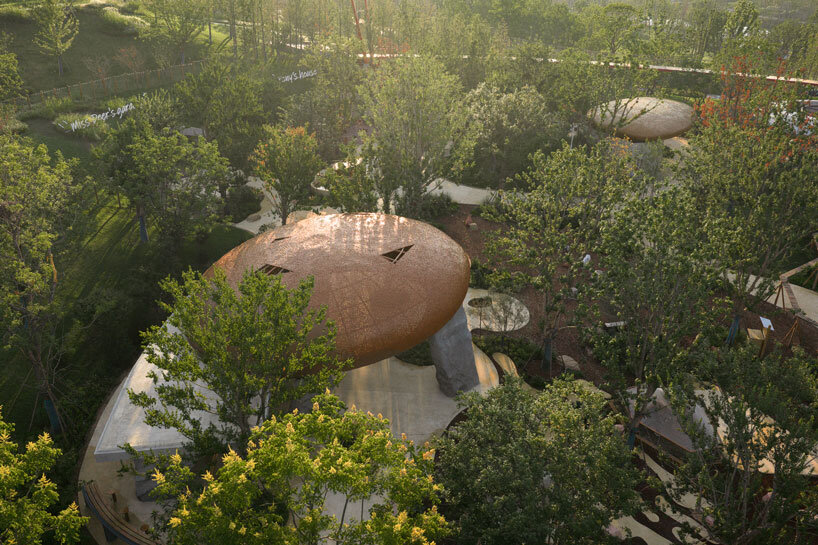 bamboo-woven domes sculpt wuhan luxury farm retreat by various associates