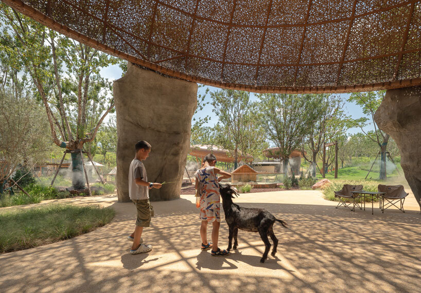 bamboo-woven domes sculpt wuhan luxury farm retreat by various associates