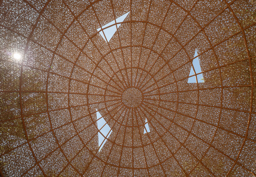bamboo-woven domes sculpt wuhan luxury farm retreat by various associates