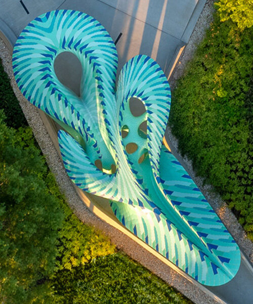 MARC FORNES / THEVERYMANY's serpent-like sculpture slithers through knoxville