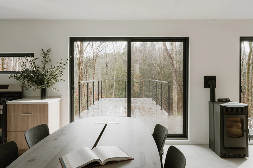 marc thorpe builds wooden residence powered entirely by the sun in new york forest