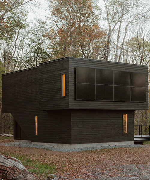 marc thorpe builds wooden residence powered entirely by the sun in new york forest