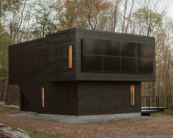 marc thorpe builds wooden residence powered entirely by the sun in new york forest