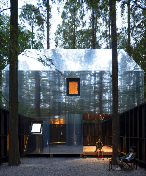 wiki world's timber treehouse cluster hides among metasequoia forest in china