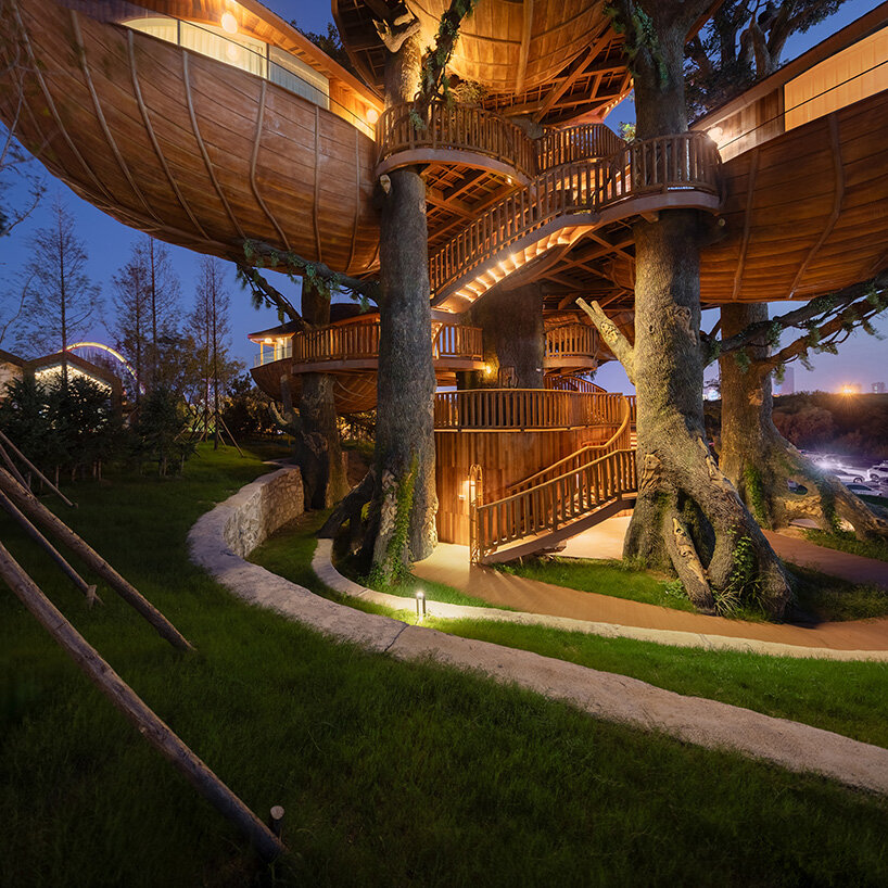 modular forest nests by doarchiwow propose model for prefabricated eco-resorts in china