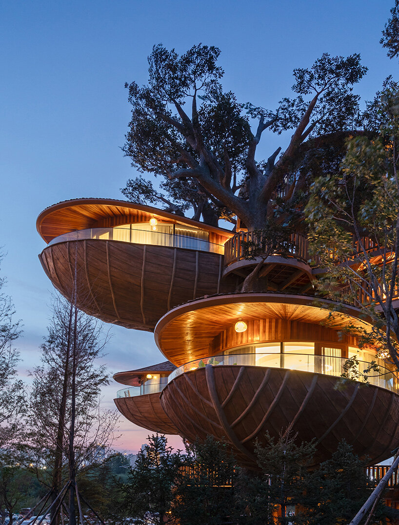 modular forest nests by doarchiwow propose model for prefabricated eco-resorts in china
