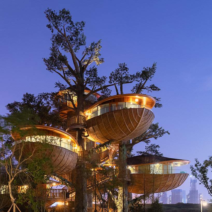 modular forest nests by doarchiwow propose model for prefabricated eco-resorts in china