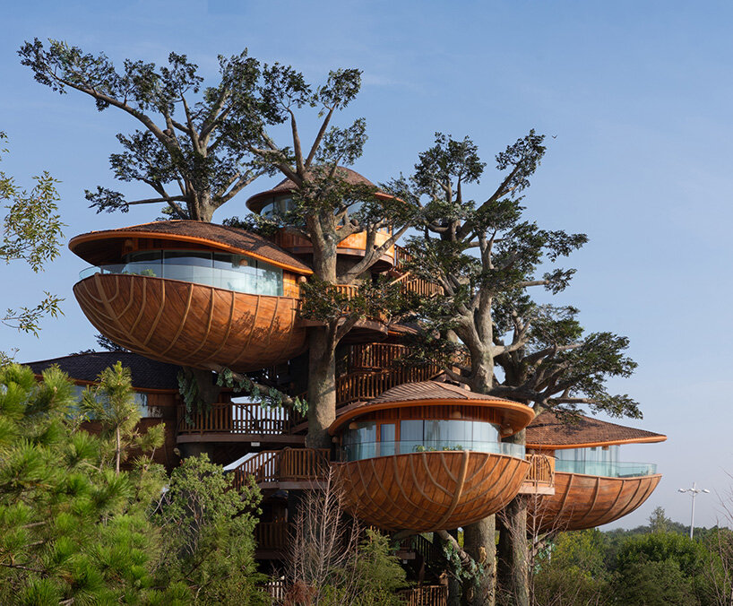El nido forestal modular de Doarchiwow propone un modelo para un complejo ecológico prefabricado en China