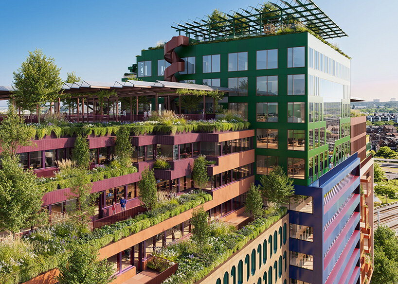 MVRDV to build vibrant office district in rotterdam with donald judd-inspired facades