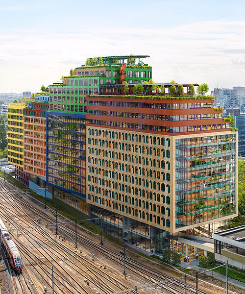 MVRDV to build vibrant office district in rotterdam with donald judd-inspired facades