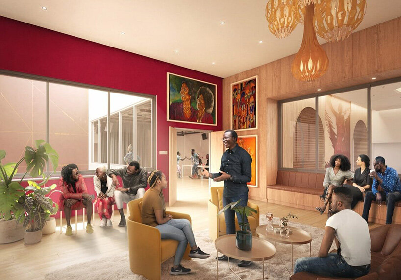 El Teatro Nacional Negro da forma a la casa de Harlem en un complejo diseñado por Frida Escobedo