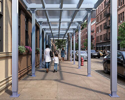 NYC streets to be transformed with new scaffolding sheds for better safety and modularity