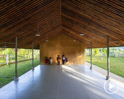 vo trong nghia builds school from rammed earth and bamboo in mountain region of vietnam