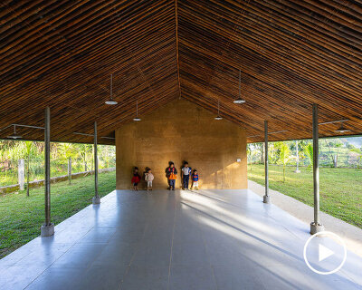 vo trong nghia builds school from rammed earth and bamboo in mountain region of vietnam