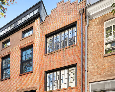 step inside new york's narrowest townhouse, measuring under nine feet wide