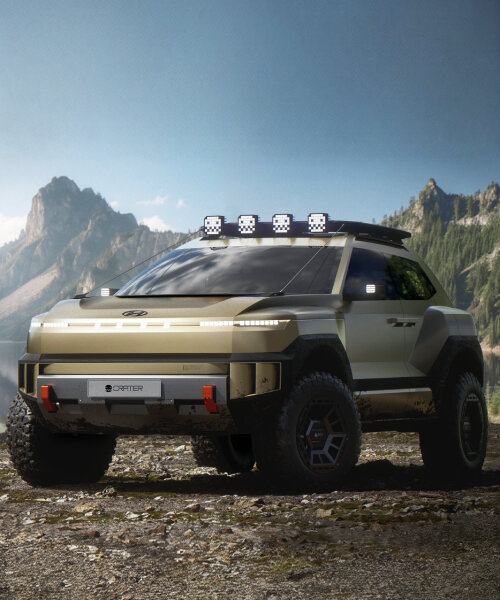 off-road SUV ‘crater’ doubles as emergency vehicle with fire extinguisher and first aid kit