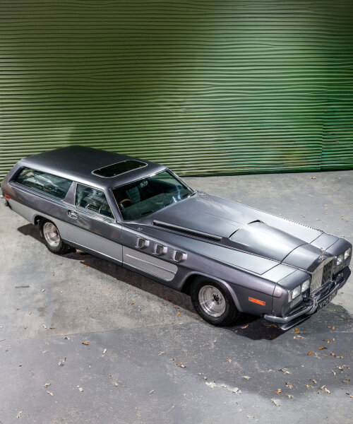 oversized hood of custom-built vehicle ‘beast’ extends more than half of the car’s total length