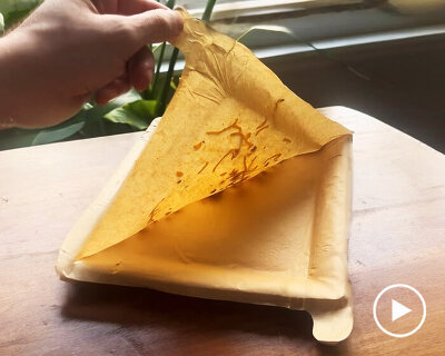 reusable paper plates come with layers you can gradually peel off, reducing single-use waste