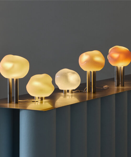 upcycled lighting collection pairs vintage object parts with natural wax