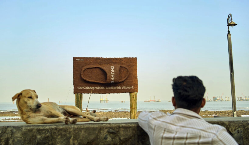chupps sandal biodegradable billboard