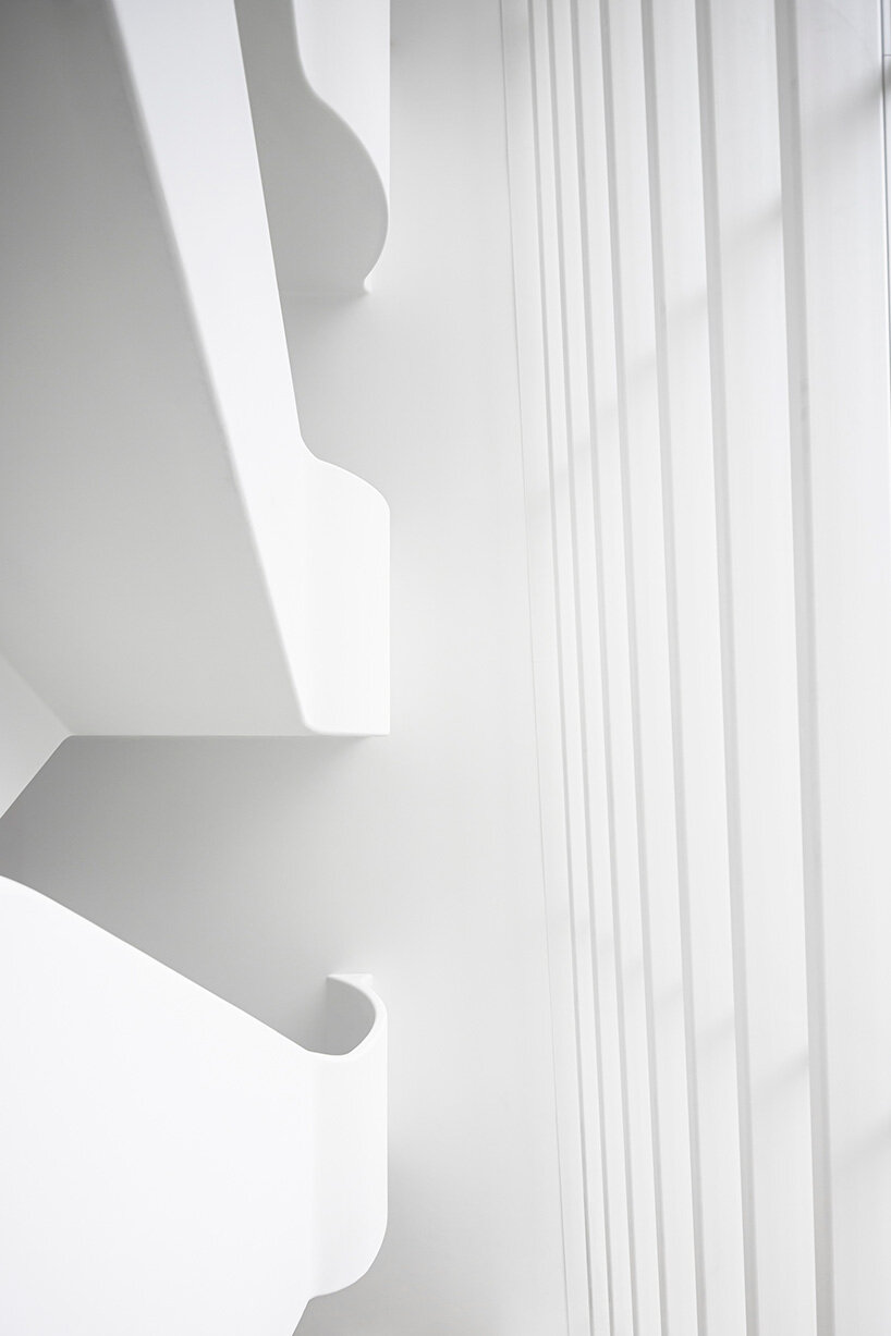 santiago calatrava sculpts haus zum falken in zurich with folded glass facade