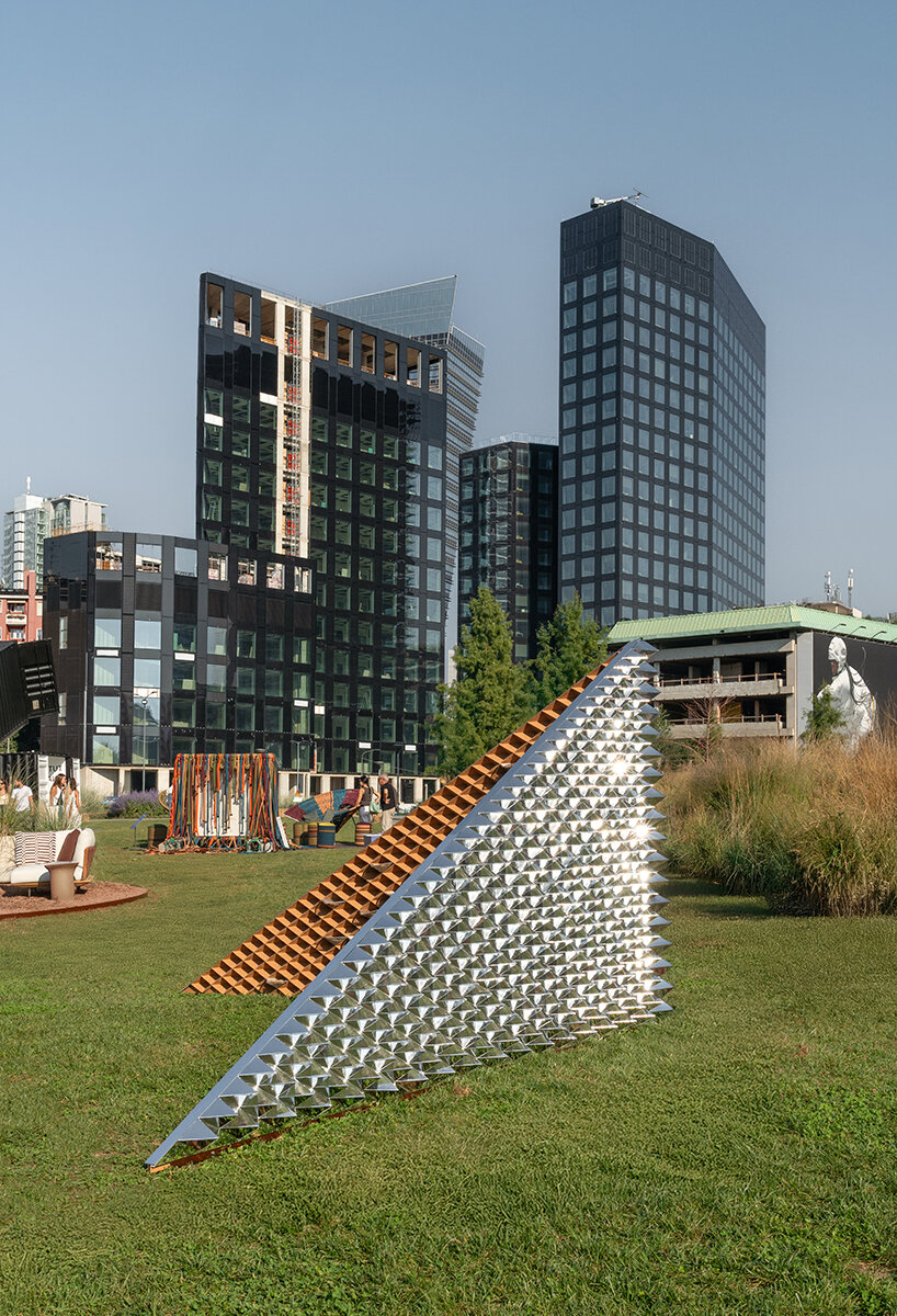 refractive acoustic prism ecotonos by slalom & una/unless debuts in milan with hidden hive