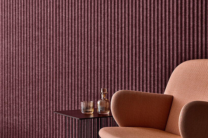acoustic brand woven image manages sound waves with 3D-formed panel collection