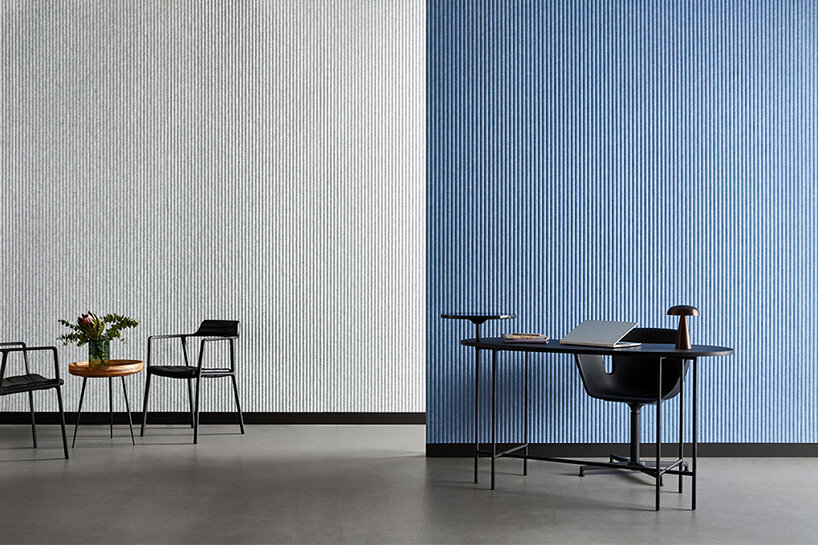 acoustic brand woven image manages sound waves with 3D-formed panel collection