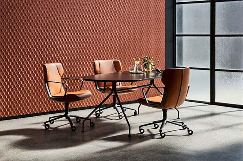 acoustic brand woven image manages sound waves with 3D-formed panel collection