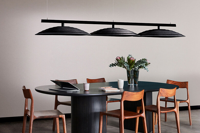 acoustic brand woven image manages sound waves with 3D-formed panel collection