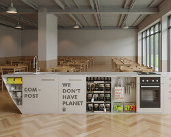 zero waste kitchen city expands domestic prototype into self-sustaining urban ecosystem